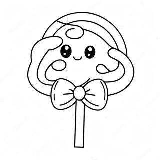 Kawaii Cute Candy Coloring Pages