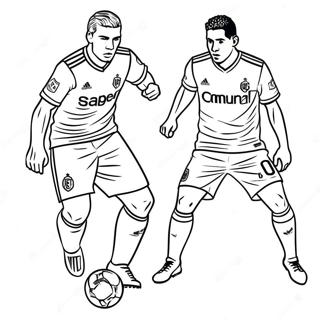 Lafc Players In Action Coloring Page 47494-37556