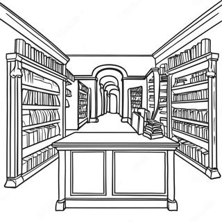 Library Coloring Pages