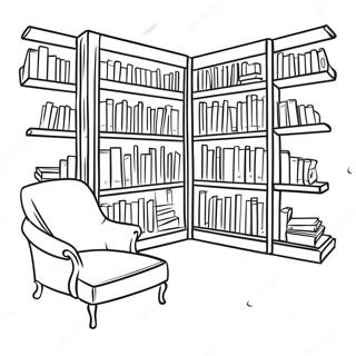 Library Coloring Page 4750-3783