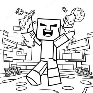 Minecraft Math Workpages Coloring Pages