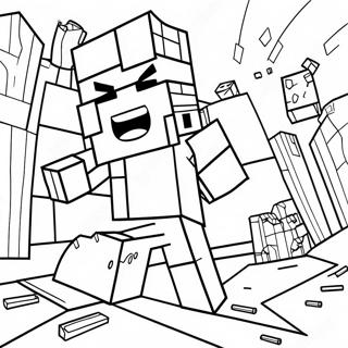 Minecraft Addition Adventure Coloring Page 47514-37571