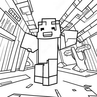 Minecraft Addition Adventure Coloring Page 47514-37572