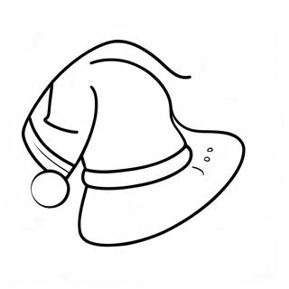 Santa Hat Coloring Pages