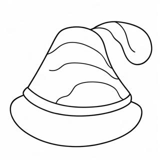 Santa Hat Coloring Page 47523-37574