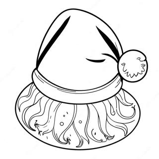 Santa Hat Coloring Page 47523-37575