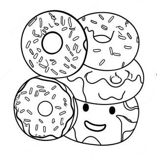 Donuts With Dad Coloring Pages