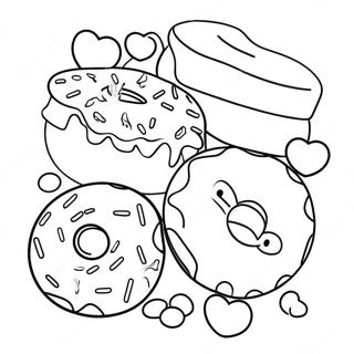 Donuts With Dad Coloring Page 47533-37610