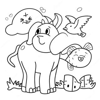 God Made The Animals Coloring Pages