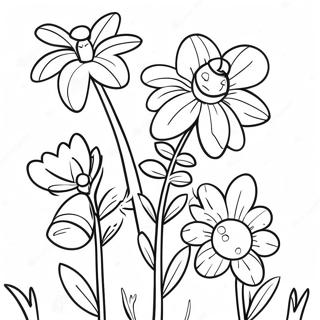 Crayola Spring Flowers Coloring Page 47593-37629