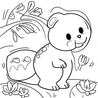 Colorful Spring Animals Coloring Page 47594-37633