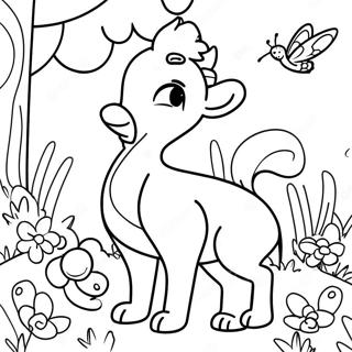 Colorful Spring Animals Coloring Page 47594-37634