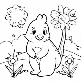 Colorful Spring Animals Coloring Page 47594-37636