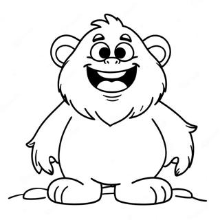 Friendly Abominable Snowman Coloring Page 47604-37645