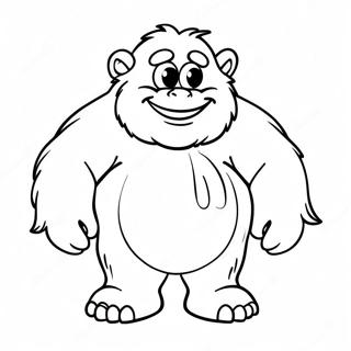 Friendly Abominable Snowman Coloring Page 47604-37646