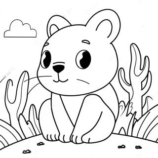 Bold And Easy Animal Coloring Page 4760-3795