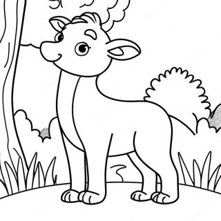 Bold And Easy Animal Coloring Page 4760-3796