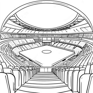 Football Stadium Coloring Pages