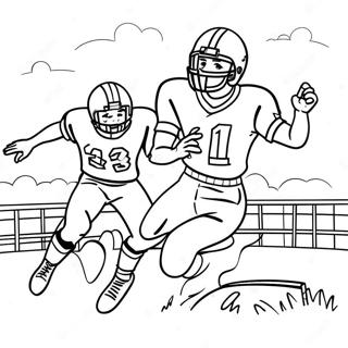 Exciting Football Game Coloring Page 47624-37662