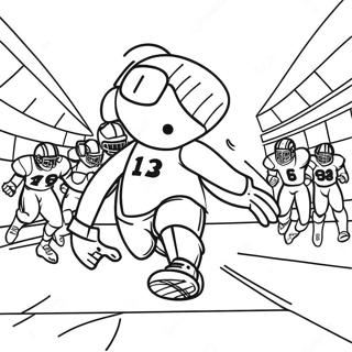 Exciting Football Game Coloring Page 47624-37664