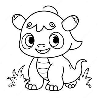 Cute Monster Coloring Page 47633-37653