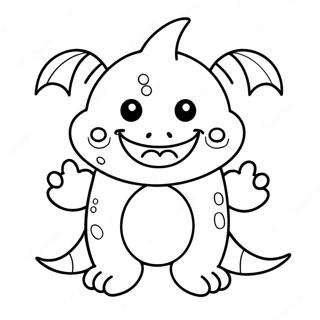 Cute Monster Coloring Page 47633-37654