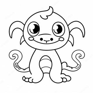 Cute Monster Coloring Page 47633-37655