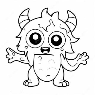 Cute Monster Coloring Page 47633-37656