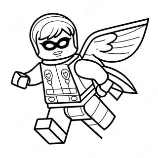 Lego Robin In Actie Kleurplaat 47644-37686