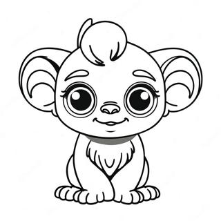 Cute Gizmo With Big Eyes Coloring Page 47684-37703