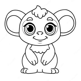 Cute Gizmo With Big Eyes Coloring Page 47684-37704