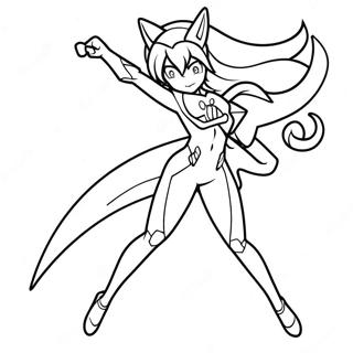 Zero Two In Action Coloring Page 47704-37714