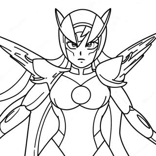 Zero Two In Action Coloring Page 47704-37715