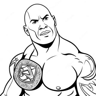 The Rock Coloring Pages