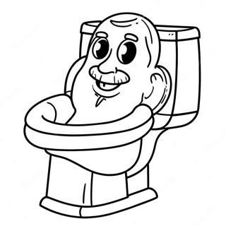 Funny Titan Skibidi Toilet Coloring Page 47724-37732