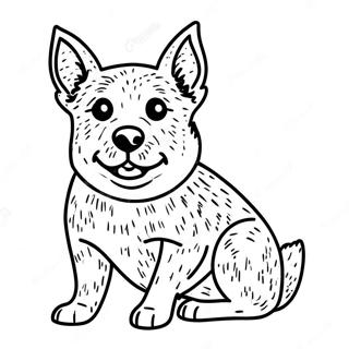 Blue Heeler Coloring Pages