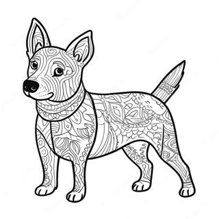 Blue Heeler Coloring Page 47743-37755