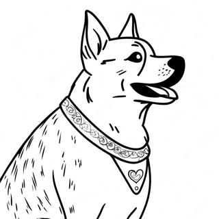 Blue Heeler Coloring Page 47743-37756