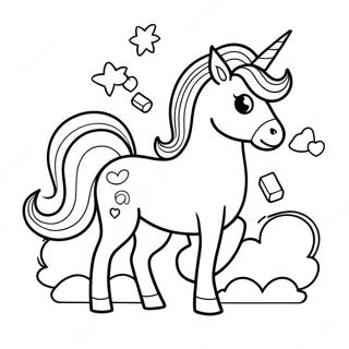 Unicorn Among Us Coloring Page 47763-37762