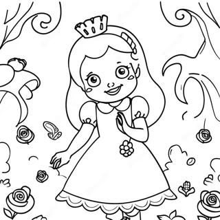 Alice's Nightmare In Wonderland Coloring Page 47773-37775