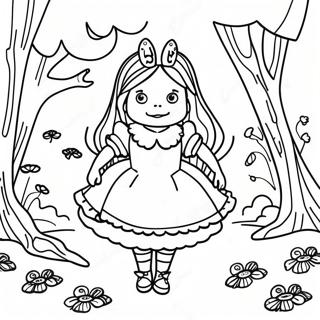 Alice's Nightmare In Wonderland Coloring Page 47773-37776