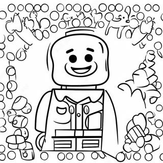 Happy Lego Person Coloring Page 47794-37792