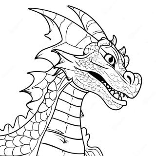 Scary Realistic Dragon Coloring Pages