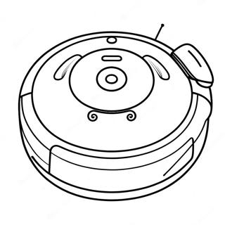 Gülen Sevimli Roomba Boyama Sayfası 47814-37804