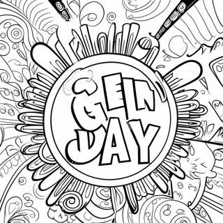 Green Day Logo Coloring Page 47833-37818