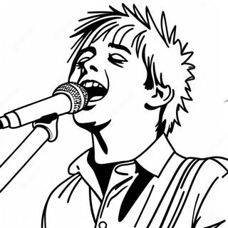 Billie Joe Armstrong Singing Coloring Page 47834-37816