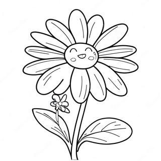 Sunny Sundrop With Bright Flowers Coloring Page 47844-37829