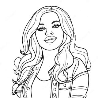 Vibrant Pop Music Stars Coloring Page 47854-37837