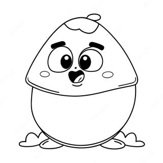 Pou Coloring Pages