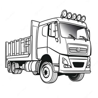 Flatbed Truck Coloring Page 47893-37860